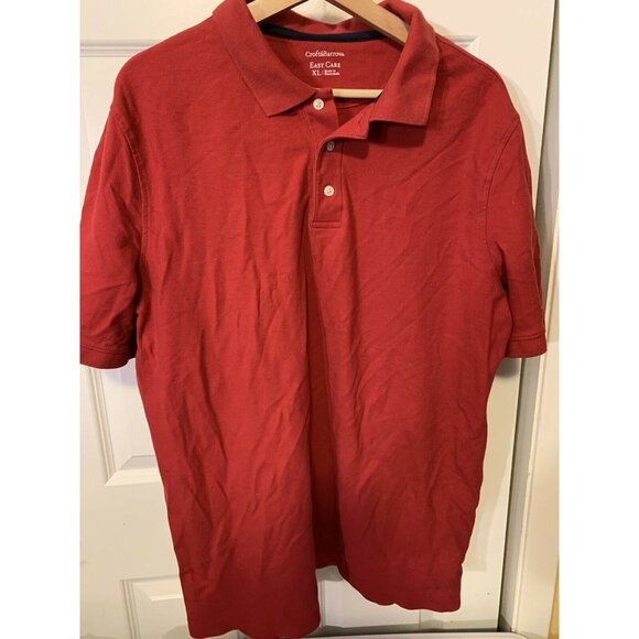 Croft and Barrow Polo Sz XL Red‎ Faded - Picture 5 of 7